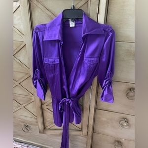 Diane Von Furstenberg purple blouse